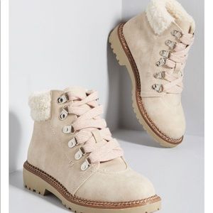 ModCloth Dirty Laundry Faux Fur-Lined Boots